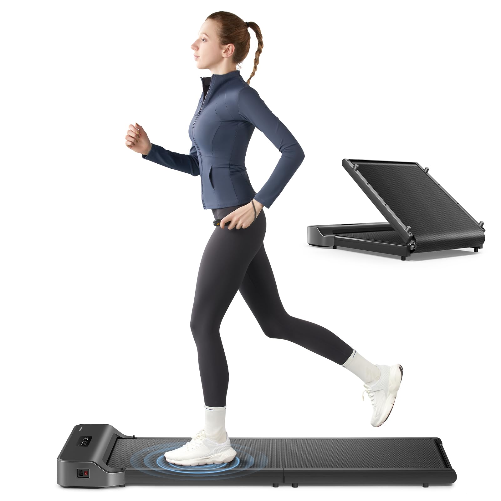 WalkingPad Z1 Folding Under Desk Treadmill for Home Office Users with 242lb Capacity and Remote Control Features (Gray)  
WalkingPad Z1 2 in 1 Portable Treadmill for Walking and Jogging with LED Display and Remote Control (Gray)  
WalkingPad Z1 Folding Und
